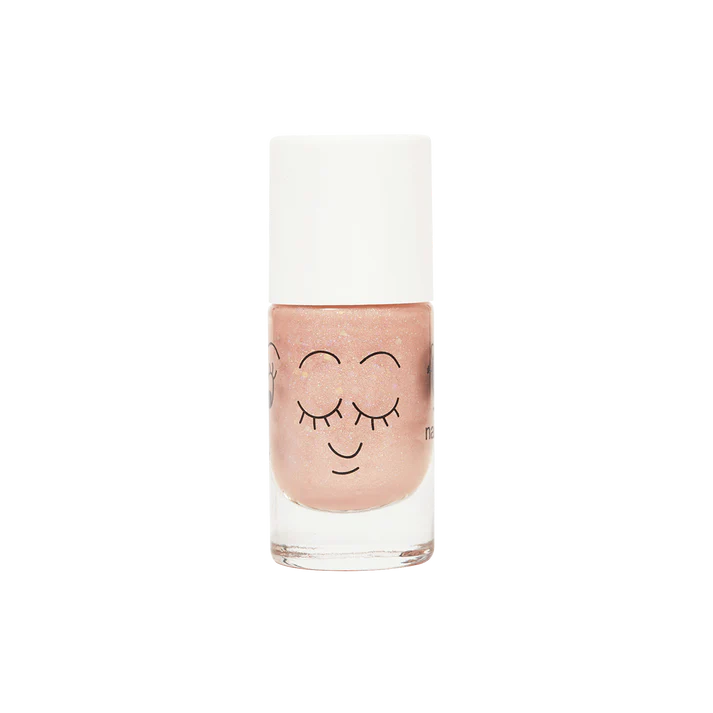 NAIL POLISH PEACHY GLITTER PEACH