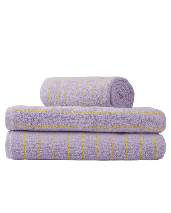 Naram Towels - Lilac & Neon yellow