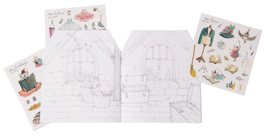 Once upon a time Magic Mouse Coloring Book and Stickers