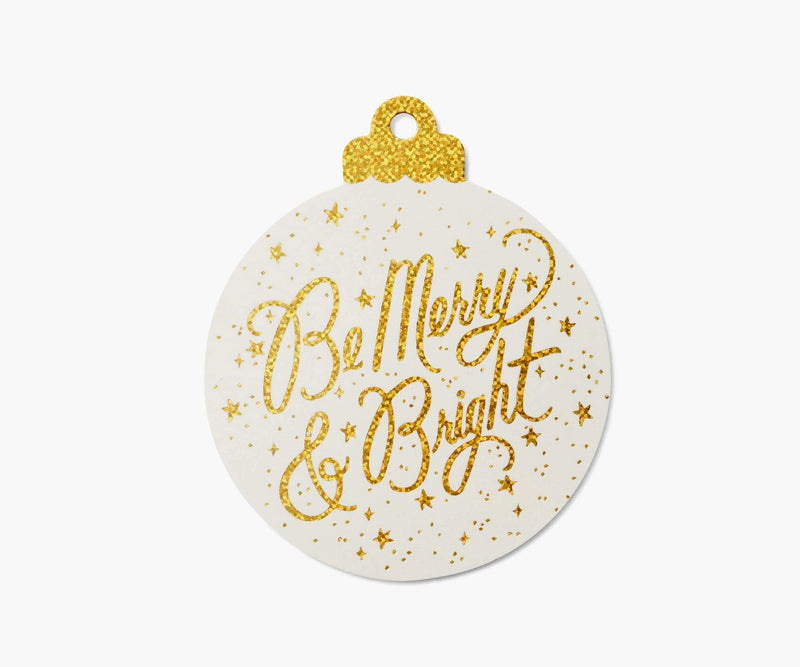 Pack of 8 Be Merry and Bright Gift Tags