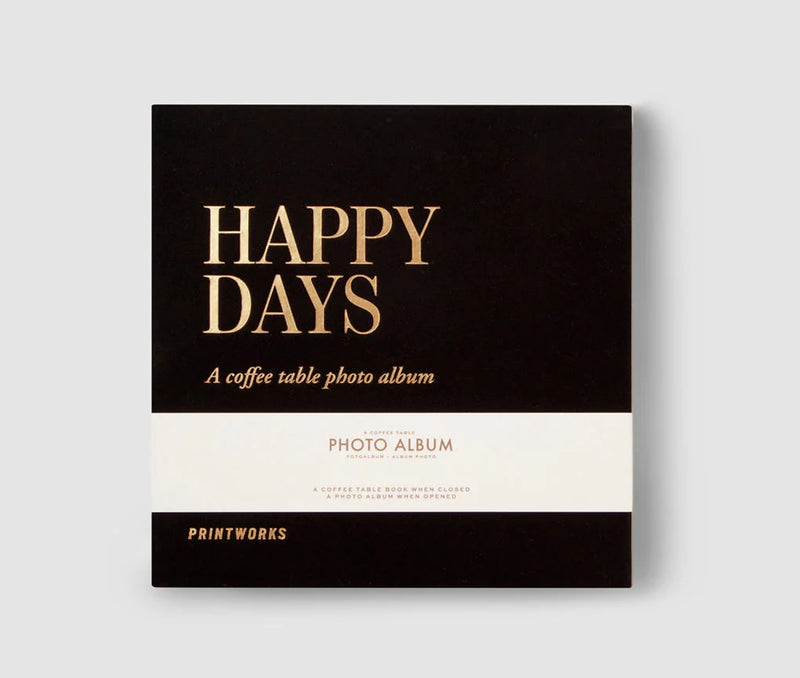 Photo Album - Happy Days Black (S)