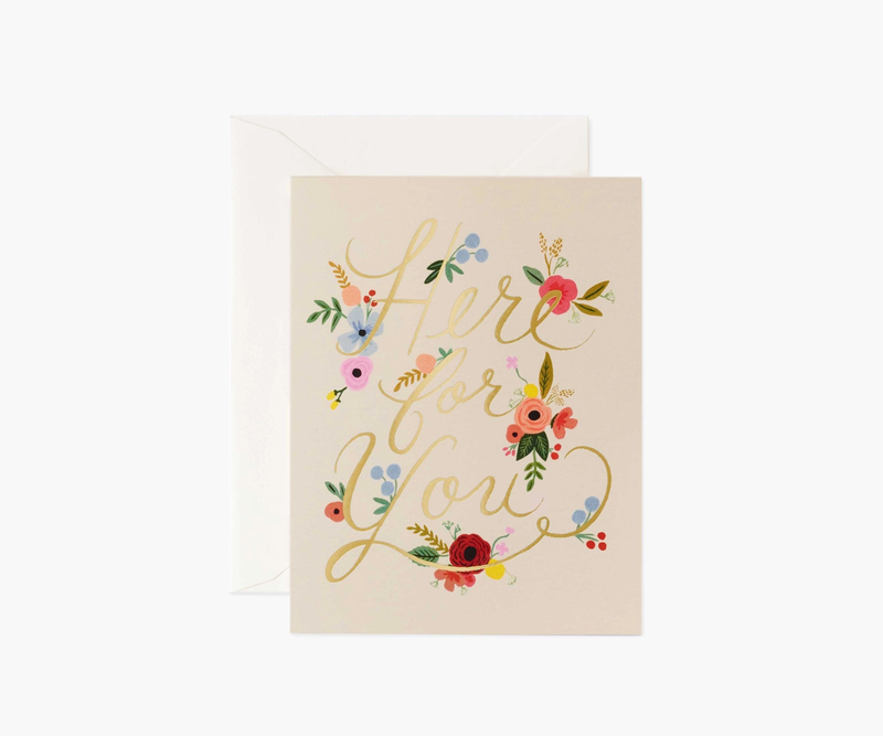 Rifle Paper Co. Floral Here for You Card