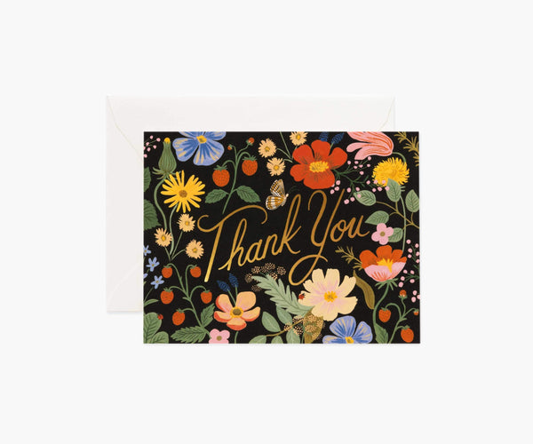 Rifle Paper Co. Strawberry Fields Thank You