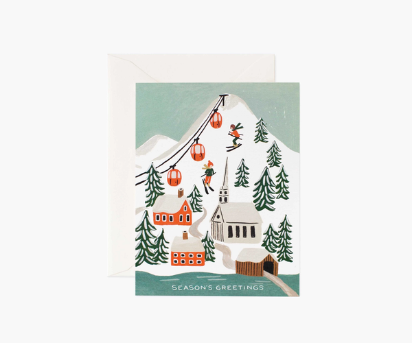 Rifle Paper Co. Holiday Snow Scene Card