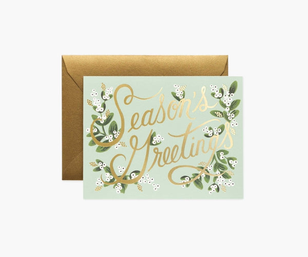 RIFLE PAPER CO. MISTLETOE SEASON'S GREETINGS