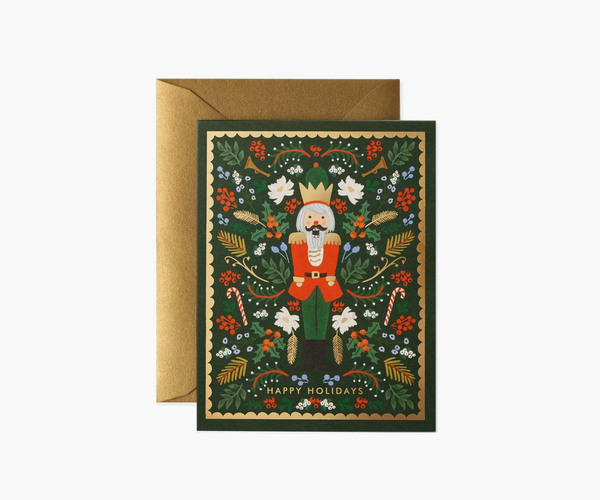 Rifle Paper Co. Evergreen Nutcracker Card