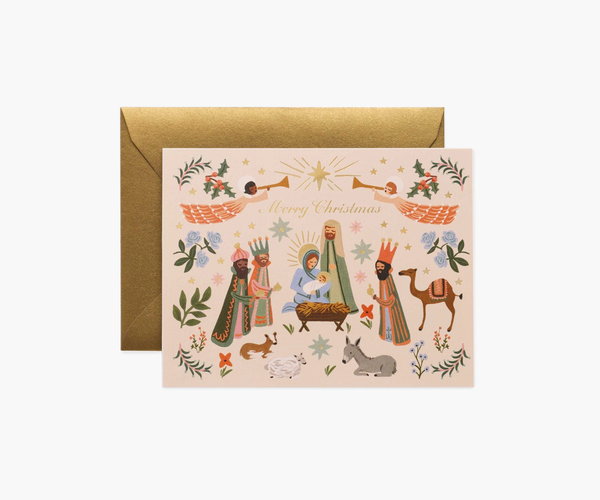 Rifle Paper Co. Nativity Scene Card