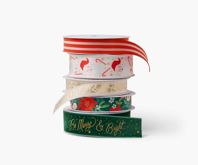 Rifle Paper Co. Be Merry & Bright Ribbon Set