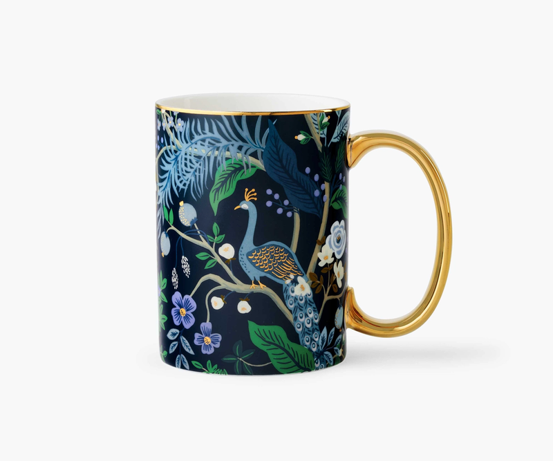 Rifle Paper Co. Peacock Porcelain Mug