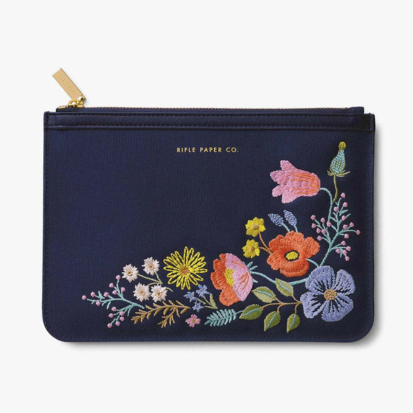 Rifle Paper Co. Bramble Embroidered Everyday Pouch