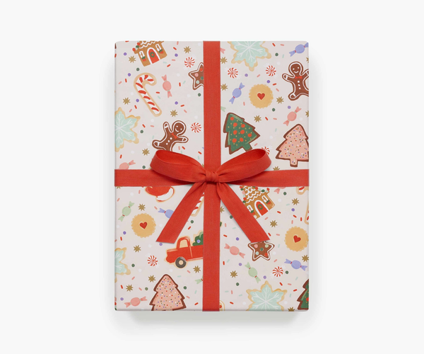 Rifle Paper Co. Roll of 3 Christmas Cookies Wrapping Sheets