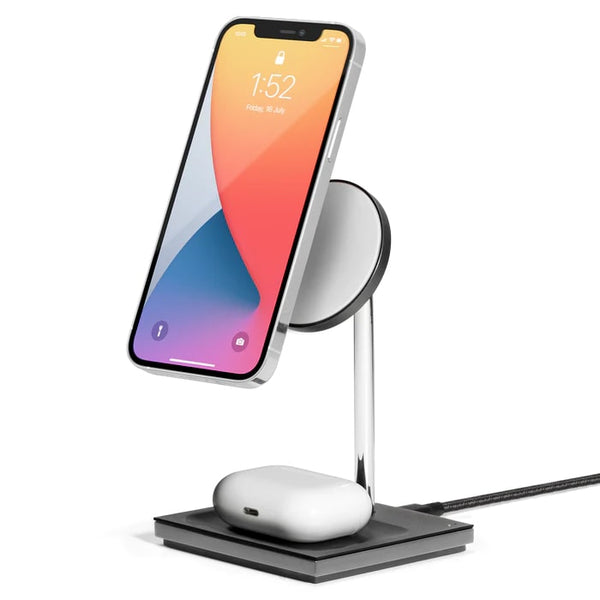 SNAP 2-IN-1 MAGNETIC WIRELESS CHARGER - BLACK