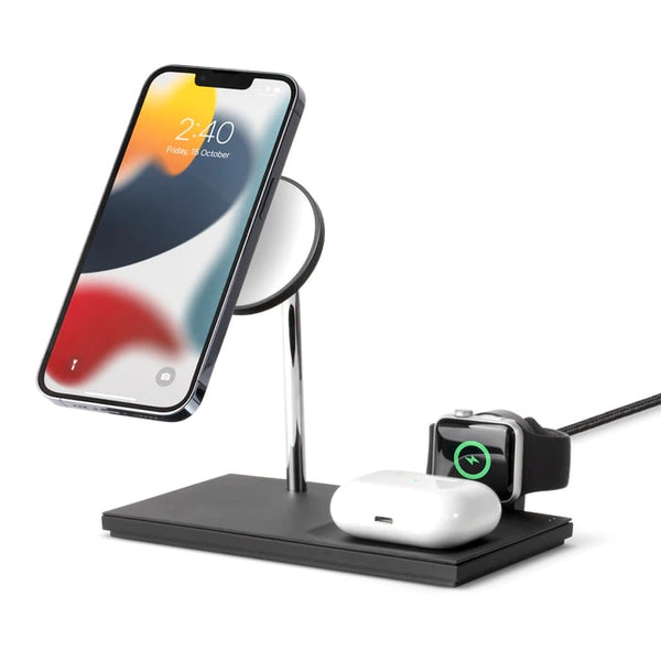 SNAP 3-IN-1 MAGNETIC WIRELESS CHARGER - BLACK - ASN