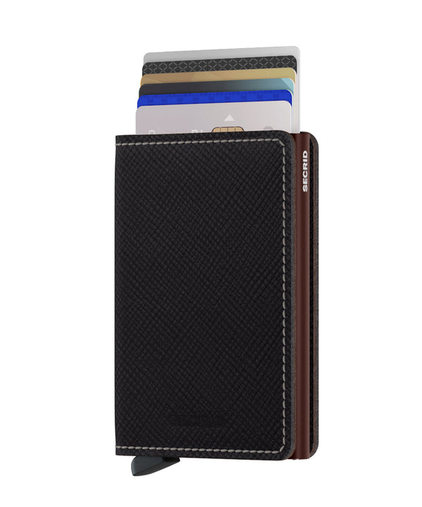 SECRID SLIM Wallet Saffiano Brown