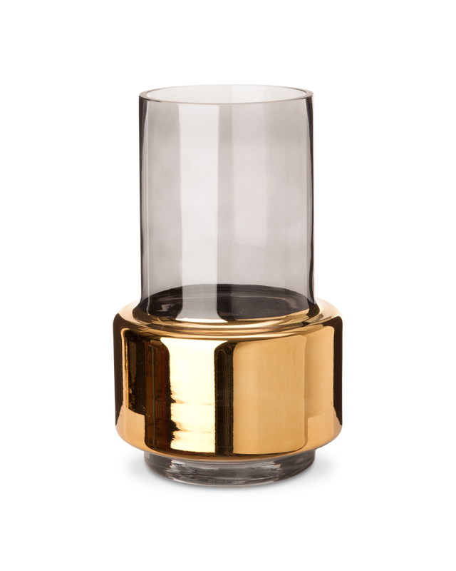 Smoked Gold Lobby Vase - S - Gold