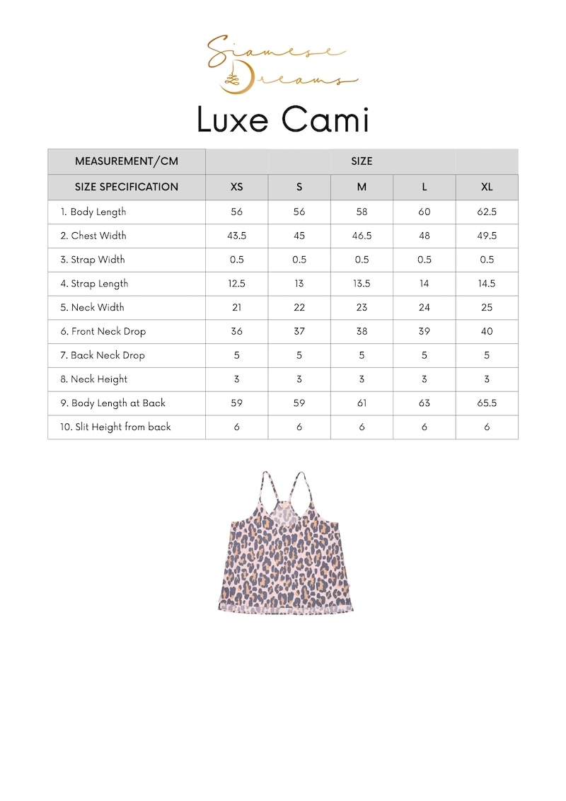 THE LUXE CAMISOLE - ALL OVER LEO - DENIM
