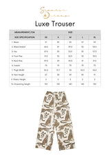 THE LUXE TROUSER - BIG LEOPARD - CREME