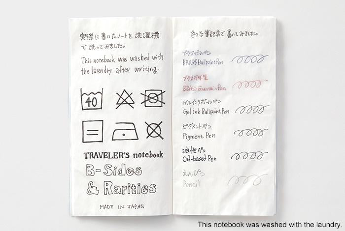 TRAVELER'S notebook Regular Size Refill Washable Paper