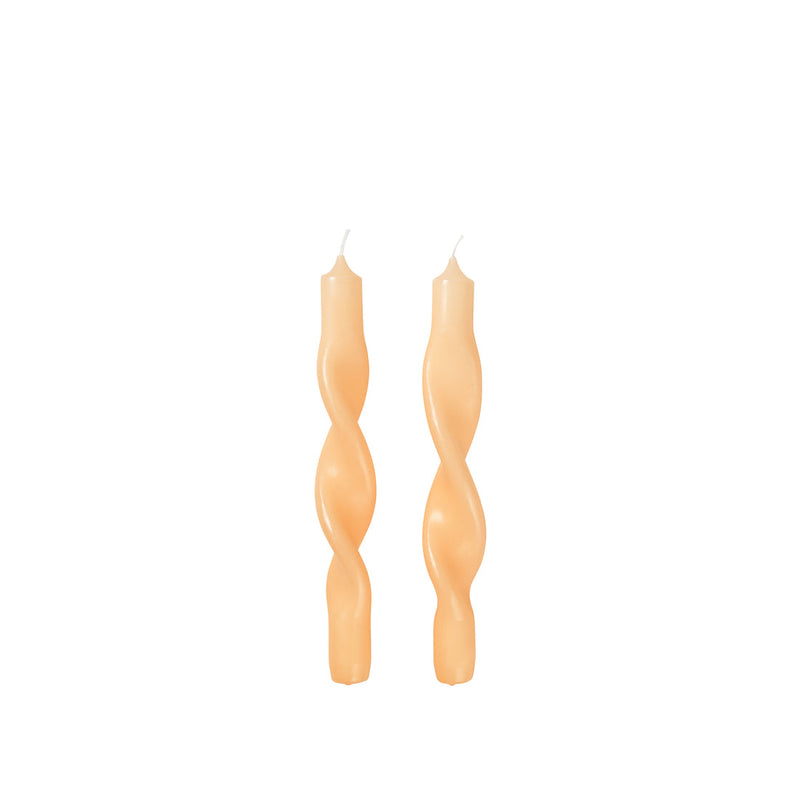 TWISTED CANDLES 'TWIST' - GOLDEN FLEECE YELLOW