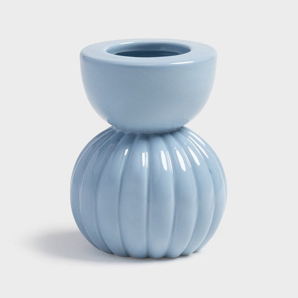 Vase stack light blue