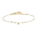 bangle bracelet Tre_sors : chrysolite/pacific opal_1