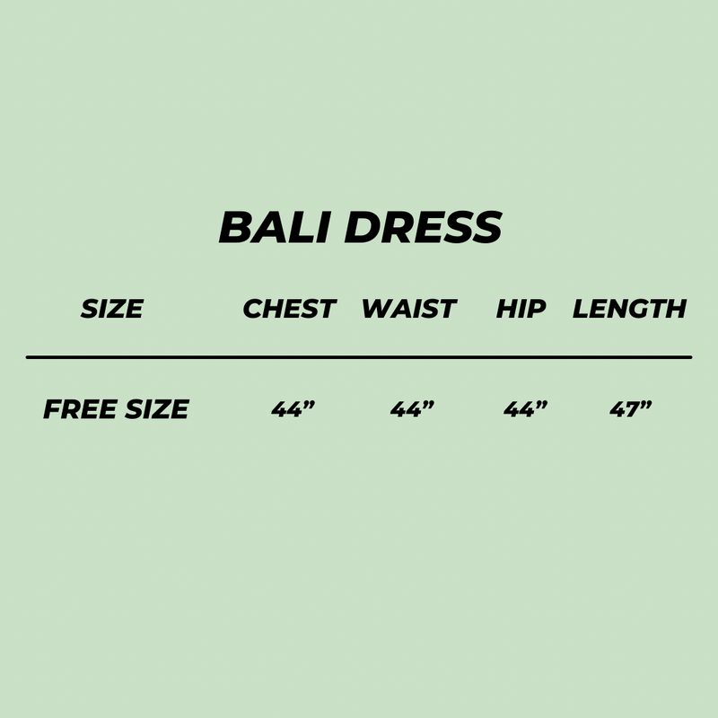 BALI DRESS - CACTUS GREEN