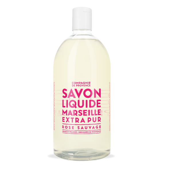 Compagnie de Provence Liquid Marseille Soap Extra Pur - Wild Rose - 1L Refill