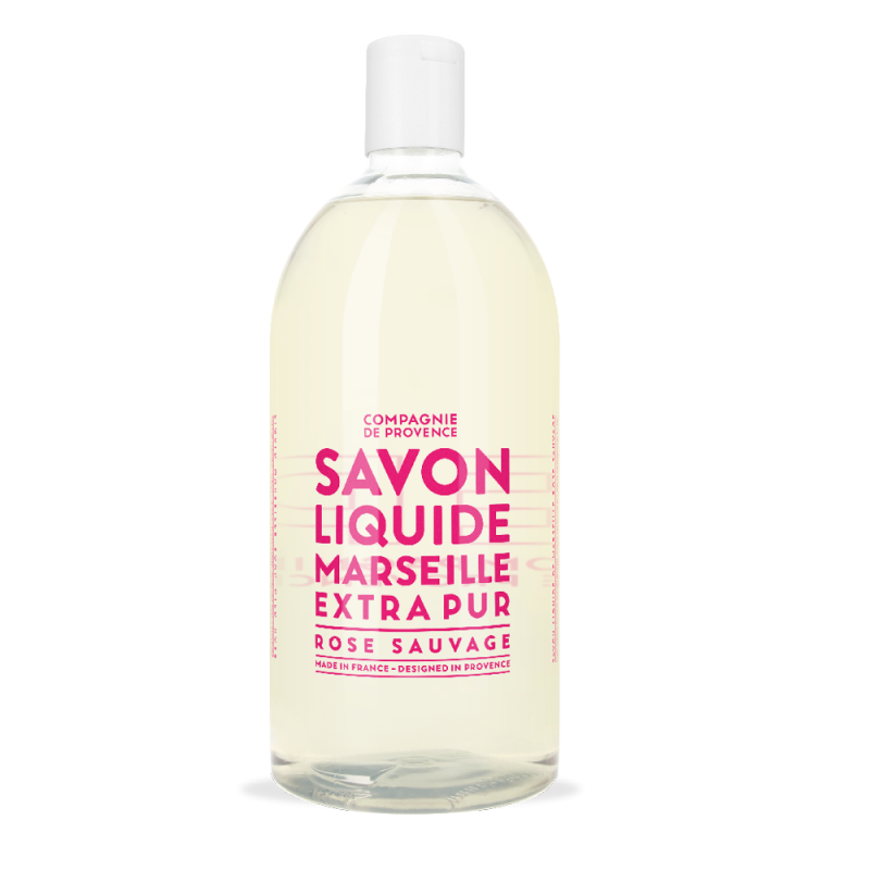 Compagnie de Provence Liquid Marseille Soap Extra Pur - Wild Rose - 1L Refill