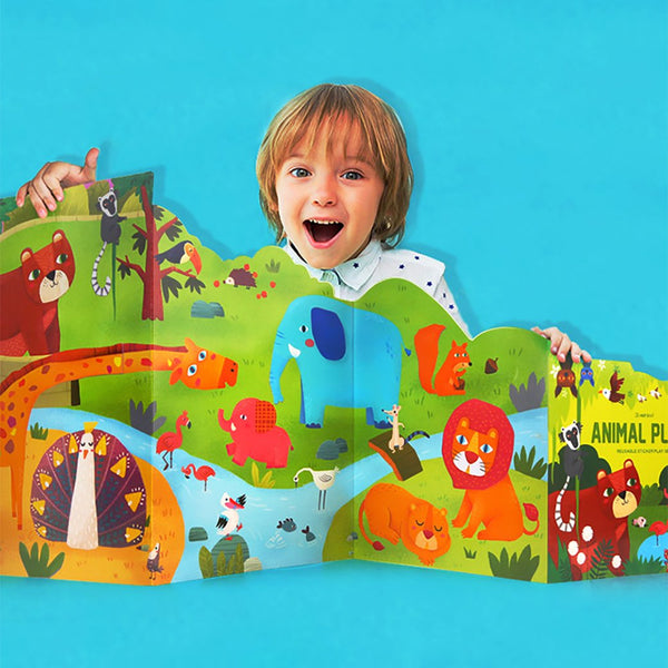 Joan Miro Reusable Sticker Play Set - Animal Place