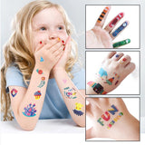 Joan Miro Temporary Tattoos & Nail Stickers - Pink