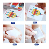 Joan Miro Temporary Tattoos & Nail Stickers - Pink