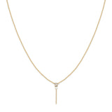 long necklace Amants : cristal/white opal_1