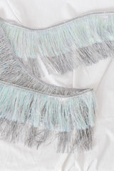 Meri Meri exclusive collection Silver Iridescent Tinsel Fringe Garland