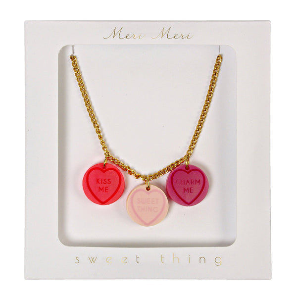 Meri Meri exclusive collection love hearts necklace