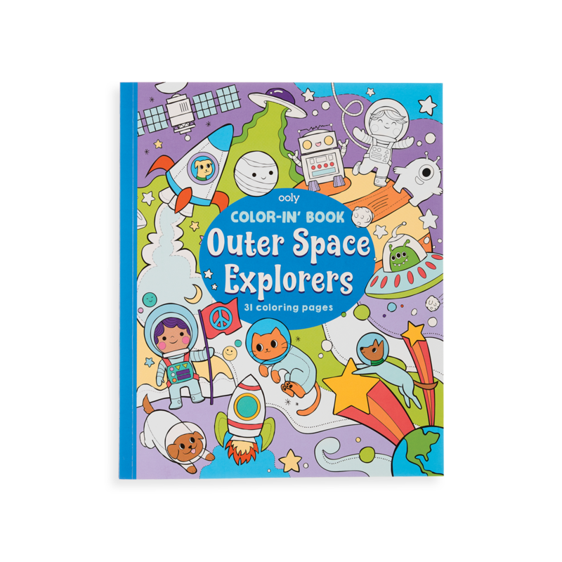 OOLY Color-in' Book - Outer Space Explorers