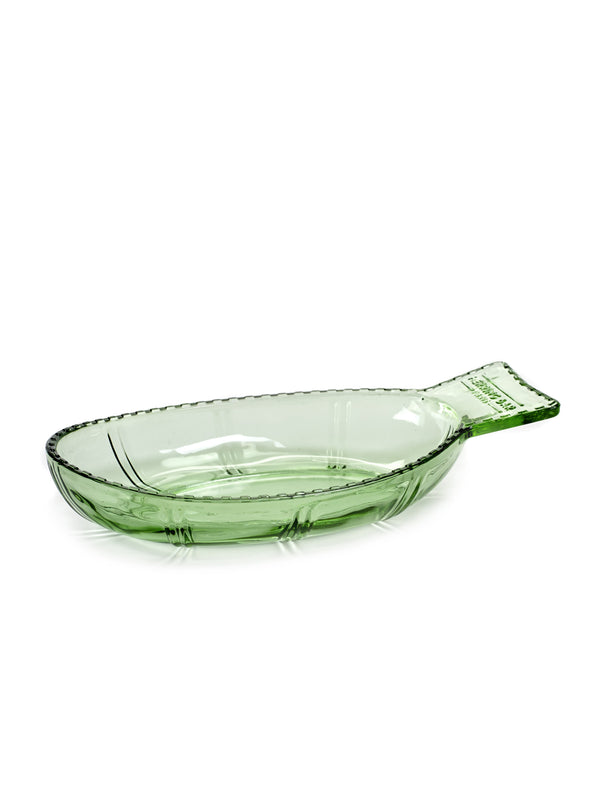 Fish Dish - Deep - Transparent Green - 26x14xH4.7