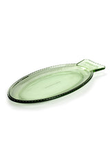 Fish Dish - Flat - Transparent Green - 35x16xH2.2 