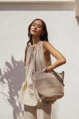 Taya Living Alba Tote Bag Sand Collection