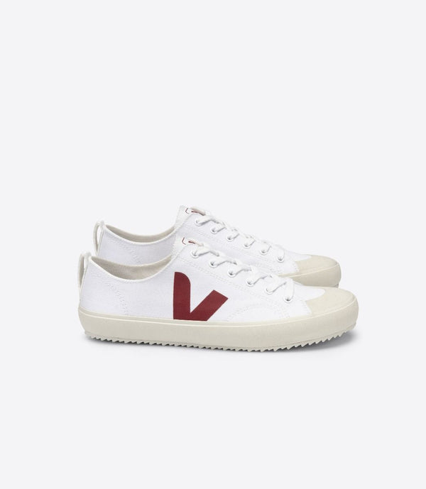 NOVA CANVAS SNEAKER WHITE MARSALA
