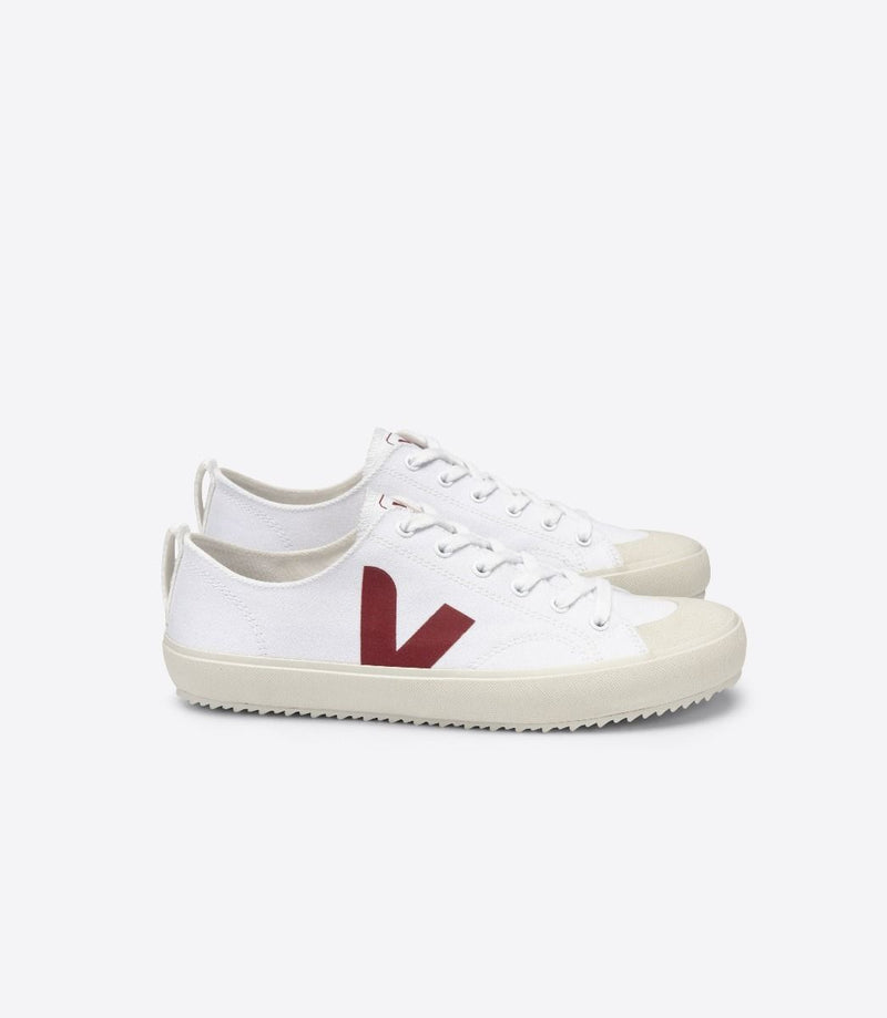 NOVA CANVAS SNEAKER WHITE MARSALA