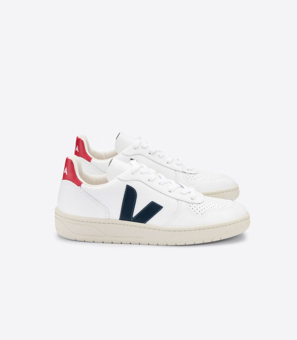V-10 SNEAKER LEATHER WHITE NAUTICO PEKIN